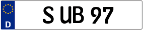 Trailer License Plate